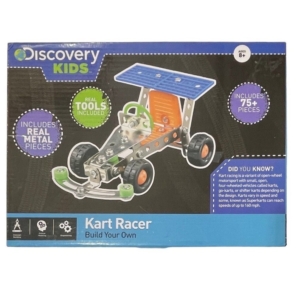 DISCOVERY KIDS Kart Racer Kit 8+ Build Your‎ Own RMS International 2016 Toys NEW